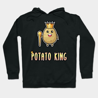 Funny Potato King Gift for Husband, Boyfriend, Son, Bestfriend Hoodie